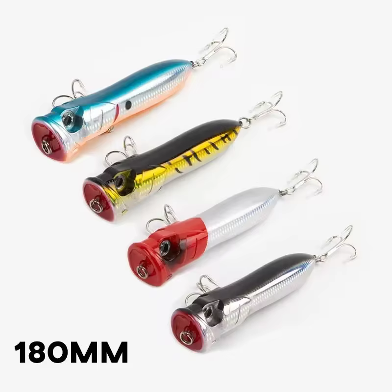 Señuelo popper con bolas sonoras internas