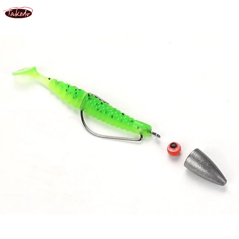Plomos Texas Rig Takedo FD03 – Forma de bala para vinilo - imagen 3