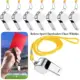 Silbato deportivo metal de acero inoxidable para árbitros y entreno - imagen 5