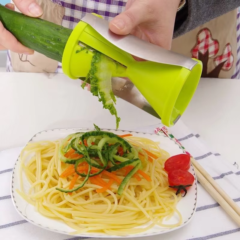 Espiralizador de verduras en acero inoxidable – Rebanador y juliana - imagen 2