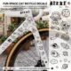 Pegatinas impermeables para bicicleta con gato astronauta decorativo - imagen 4