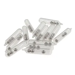 Sonajeros de vidrio para señuelos con tubo de inserción y bolas