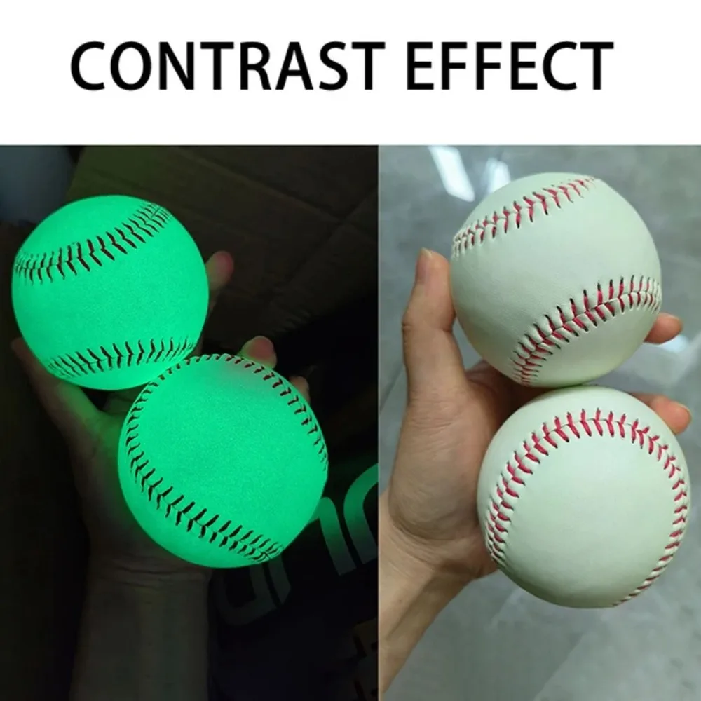 Balón de béisbol noctilucente de PVC luminiscente para entrenar - imagen 3