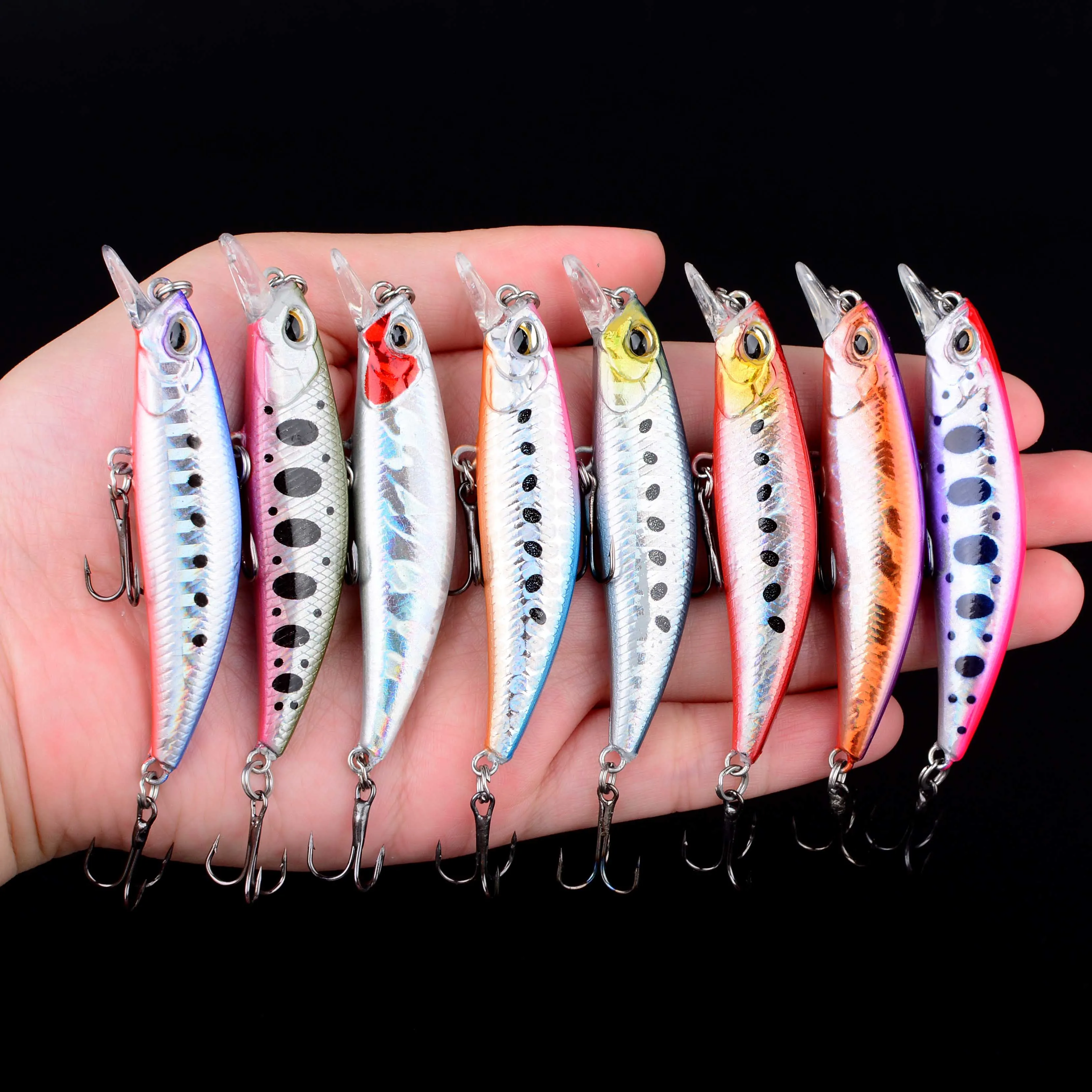 Crankbait de pesca lubina en acción
