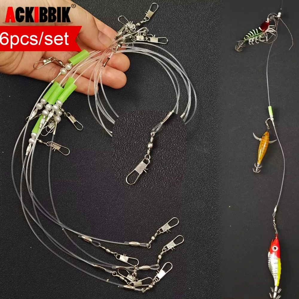 Aparejo para calamar con tubo luminoso verde y varios ramales - imagen 3
