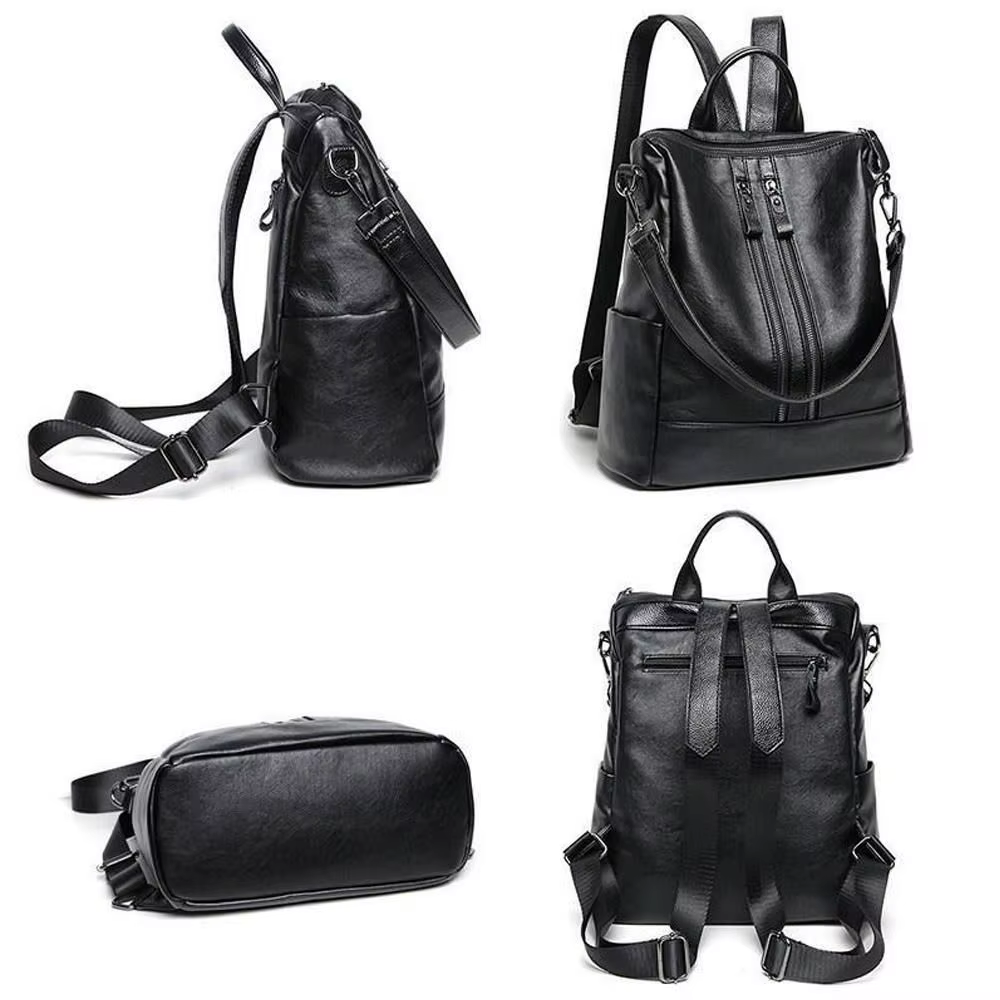 Mochila de Piel Sintética Casual de Gran Capacidad - imagen 4