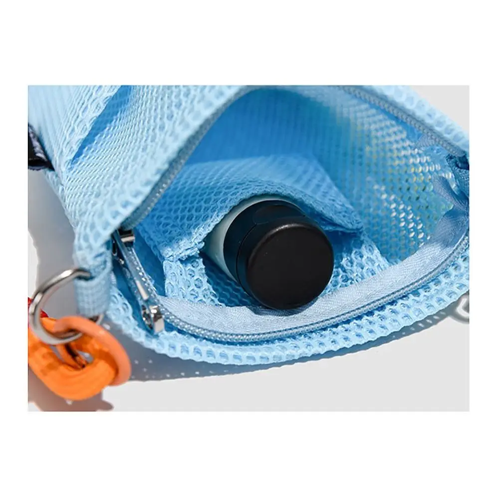 Bolso cruzado de malla multicolor ligero con mini bolso - imagen 3