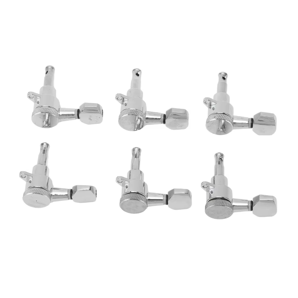 Clavijas de afinación cromadas para guitarra eléctrica con tornillo - imagen 4