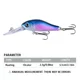 Señuelo minnow hundimiento lento ojos 3D tipo jig wobbler crankbait