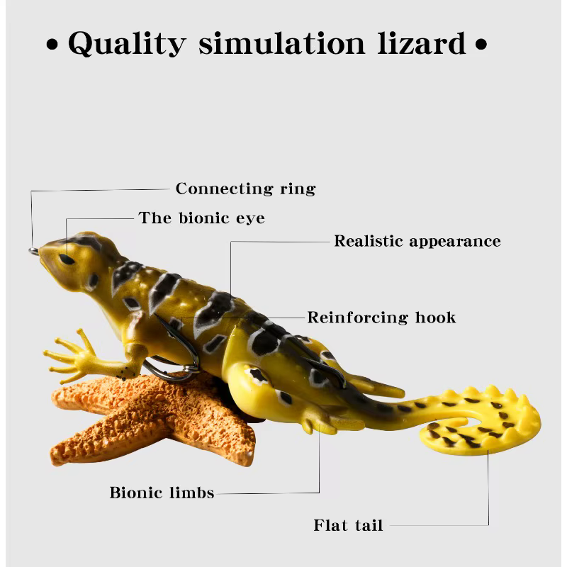 Barracuda Gecko Swinger Artificial - Señuelo de silicona para carpa - imagen 4