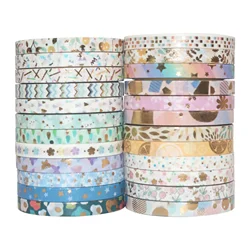 Cinta washi dorada con estampado de gatos – para scrapbooking