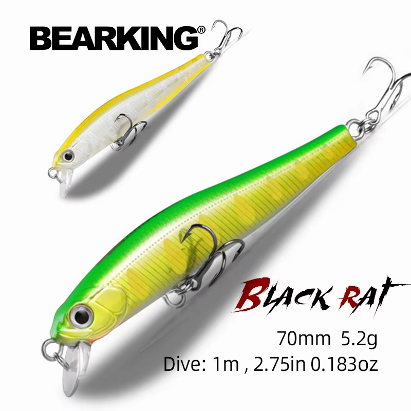 Bearking Minnow 70mm – Señuelo natación para lubina - imagen 4