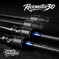 Caña de pescar Jiyu Rockmaster con guías Fuji SIC para roca