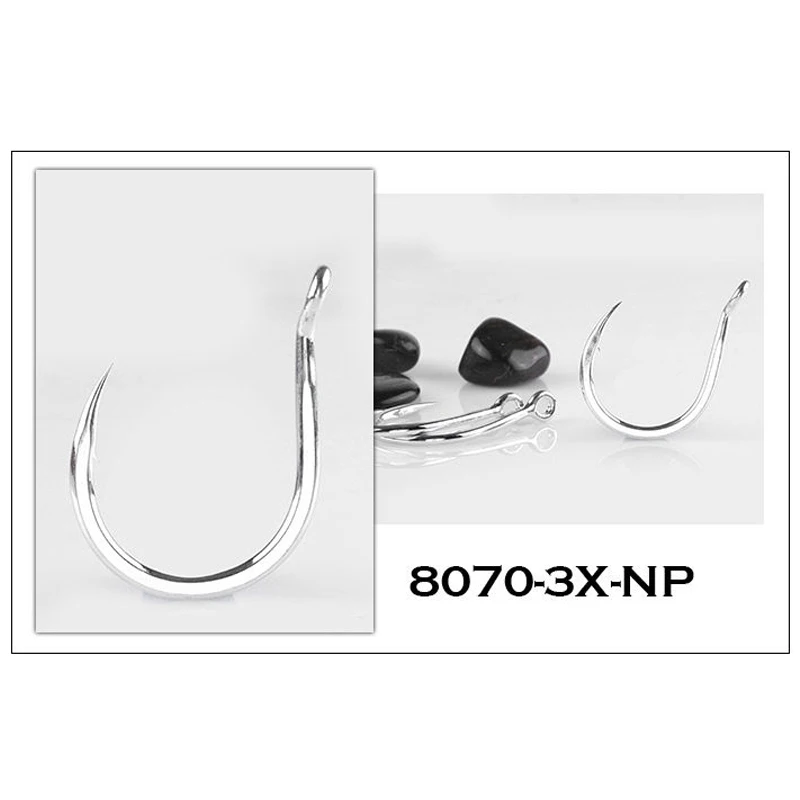 Anzuelos Jigging BKK 8070-3X-NP de carbono con púas y súper afilados para agua salada - imagen 2