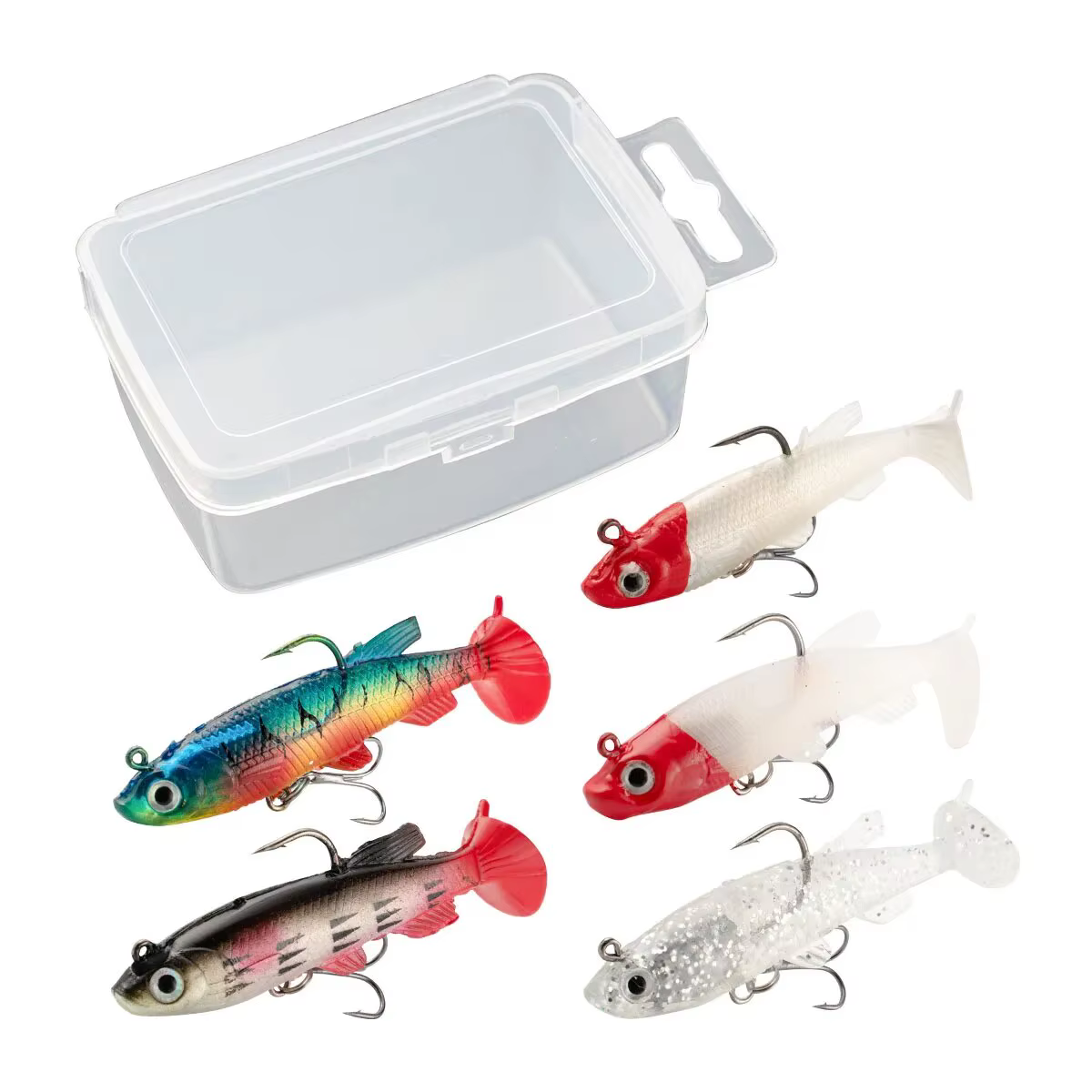 Señuelo swimbait jig head con cola de paleta para lubina - imagen 5