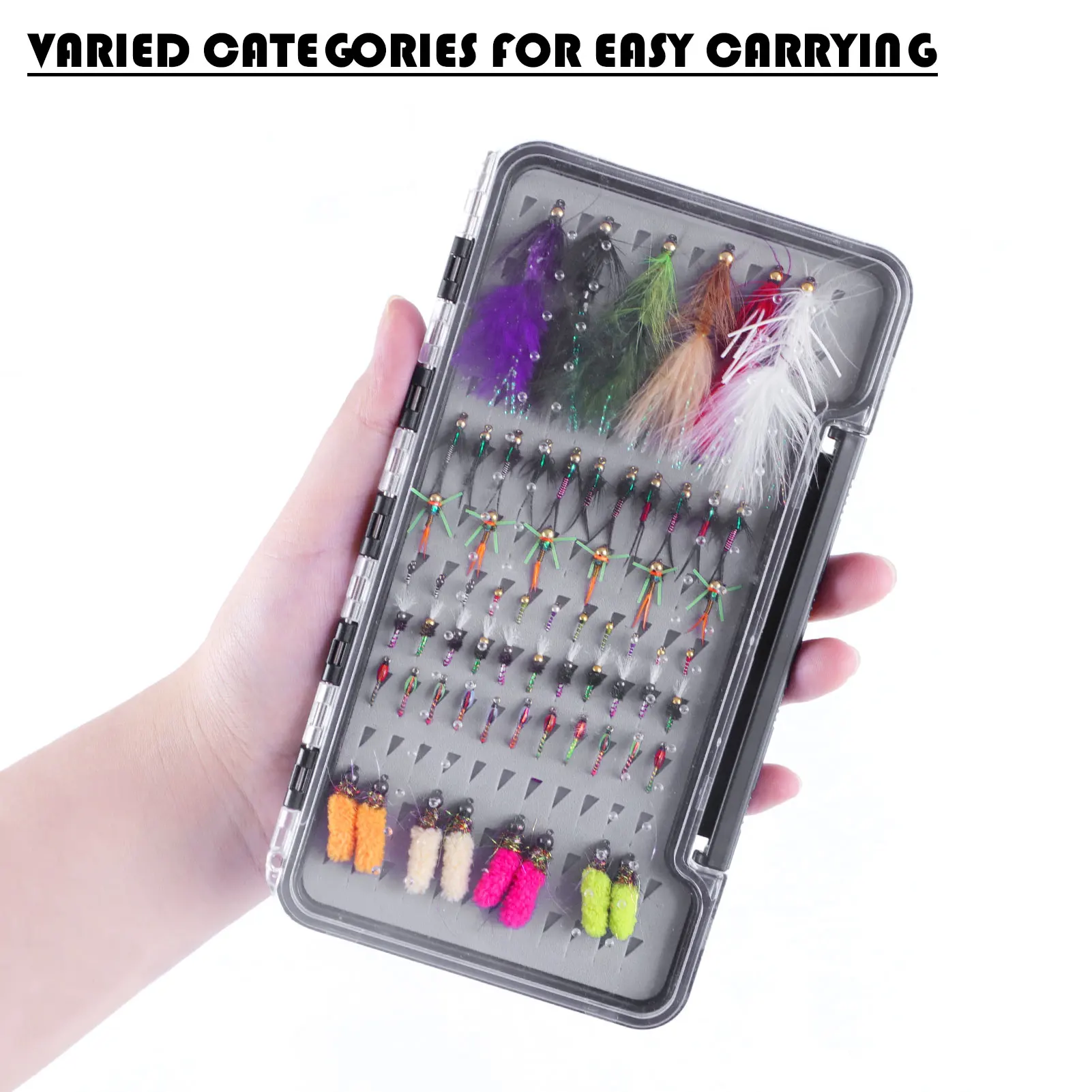FREE FISHER Kit de moscas artificiales: ninfas y streamers