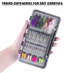 FREE FISHER Kit de moscas artificiales: ninfas y streamers