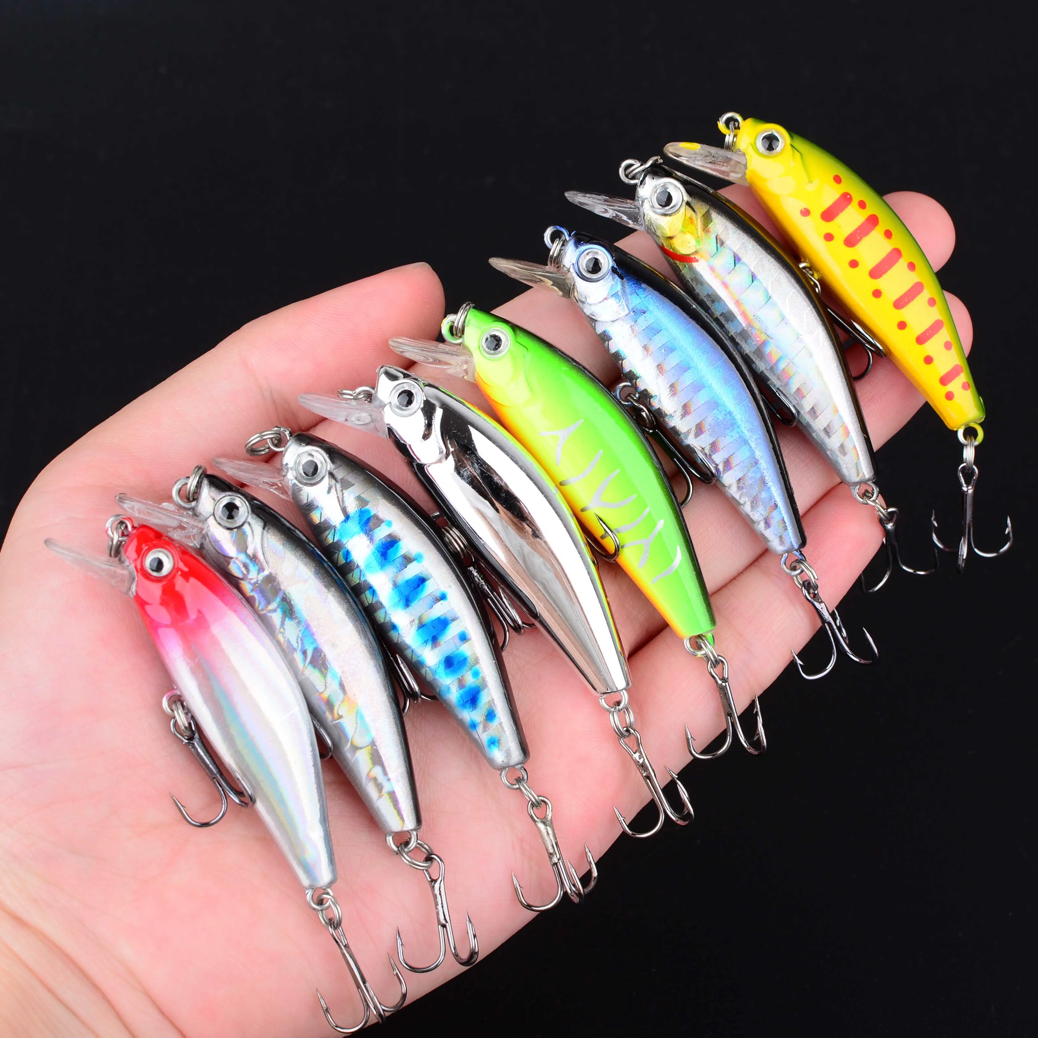 Mini señuelo duro crank con láser minnow de hundimiento para lubina - imagen 2