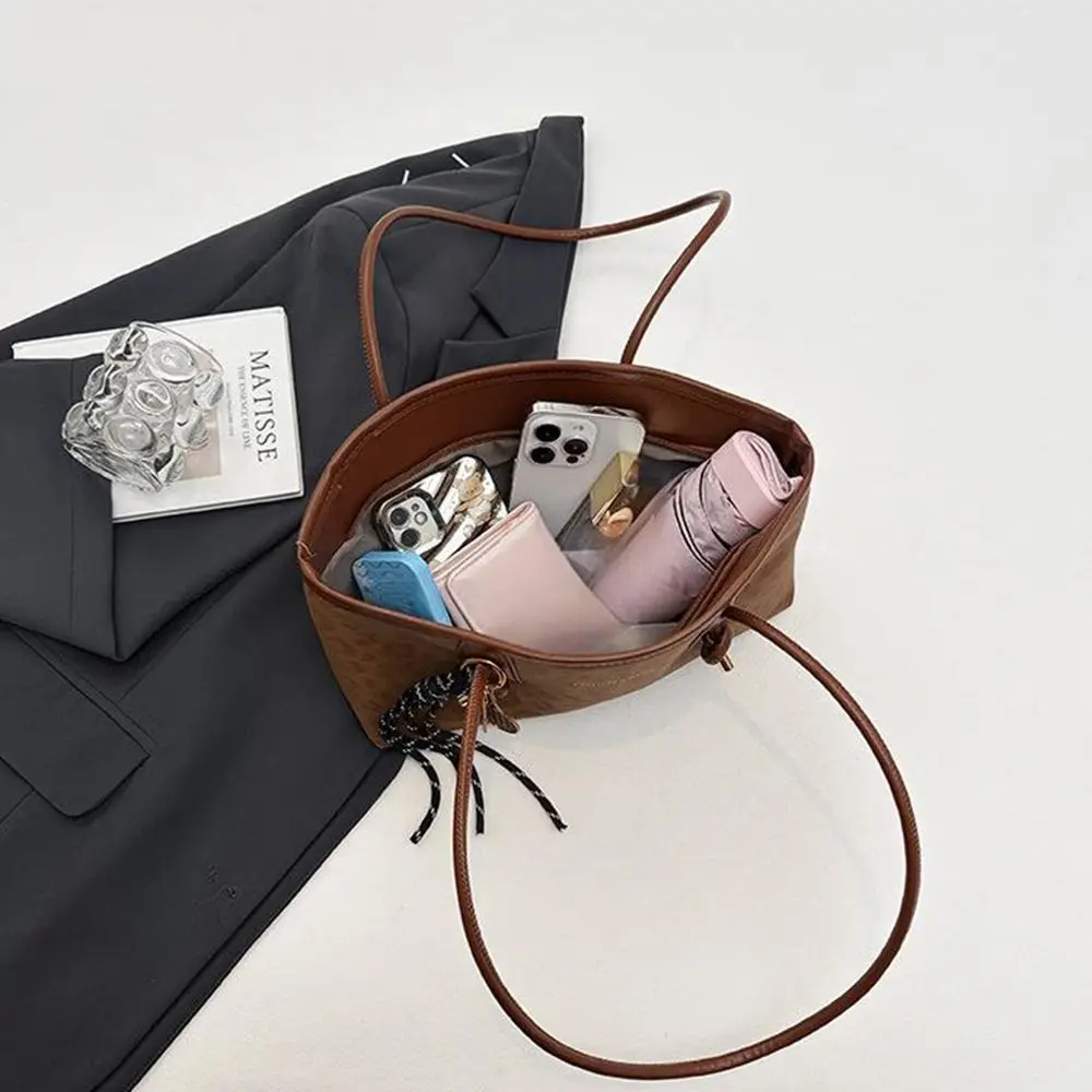 Bolso de hombro leopardo de lujo PU piel vegana gran capacidad mujer - imagen 4