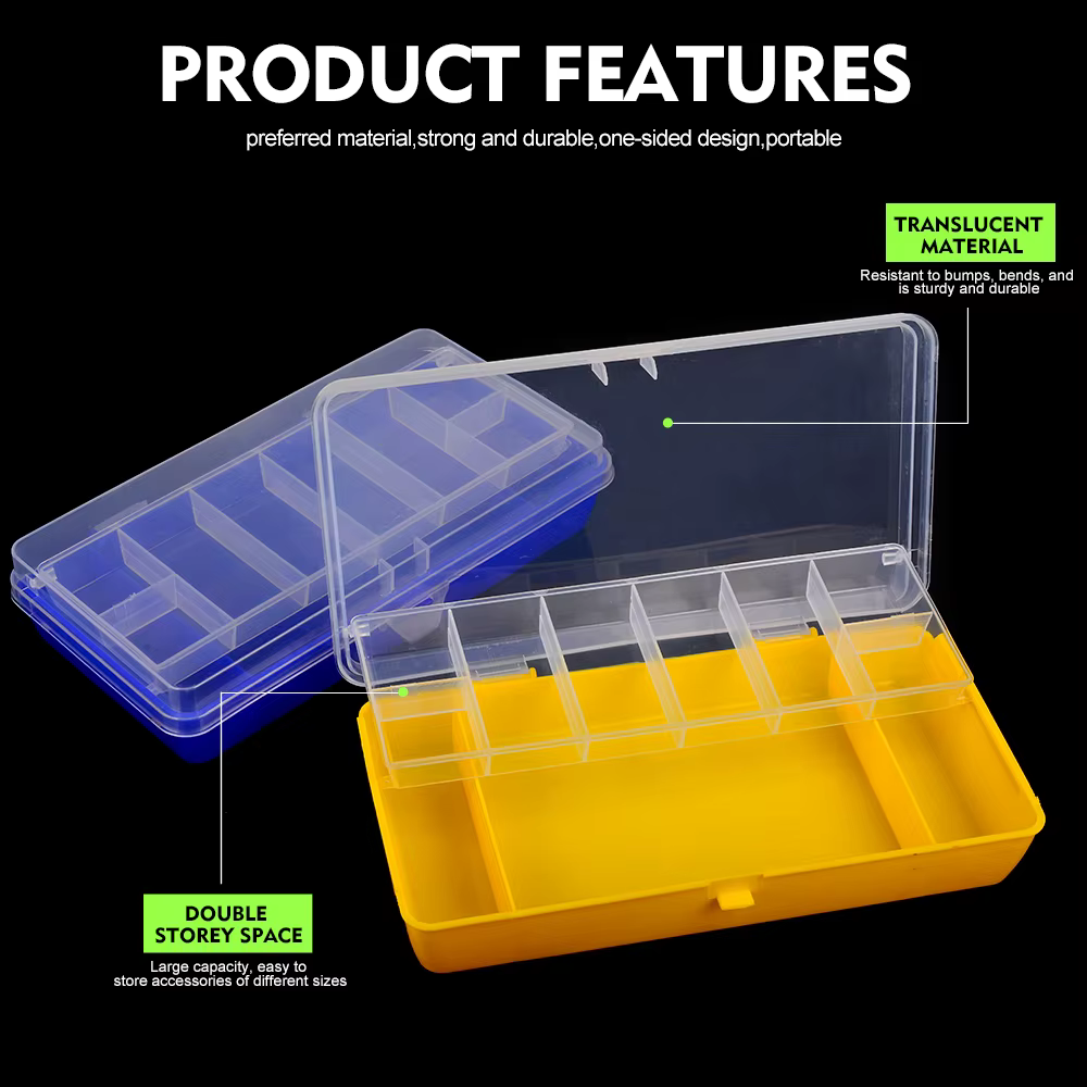 Proberos Caja de Pesca de Doble Capa para Señuelos y Accesorios - imagen 5