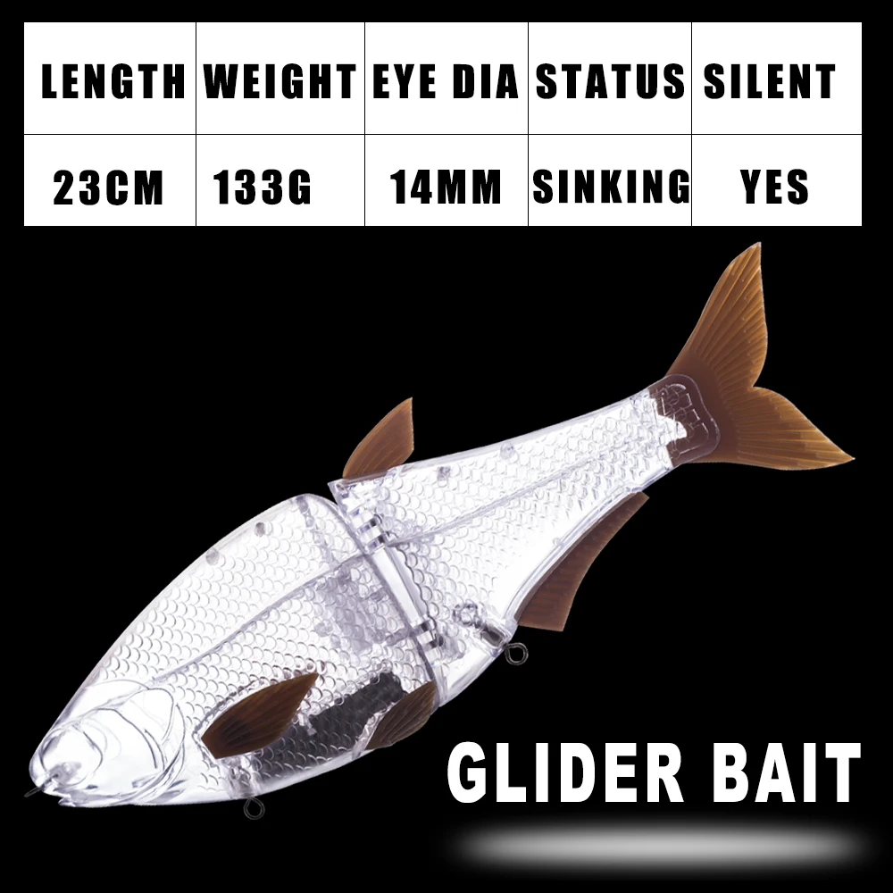 Glidebait Dr.Holife planador de cebo duro sin pintar - imagen 5