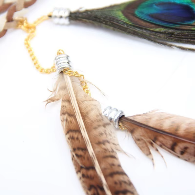 Pluma mosca boho multicolor – Accesorio pesca trucha - imagen 3