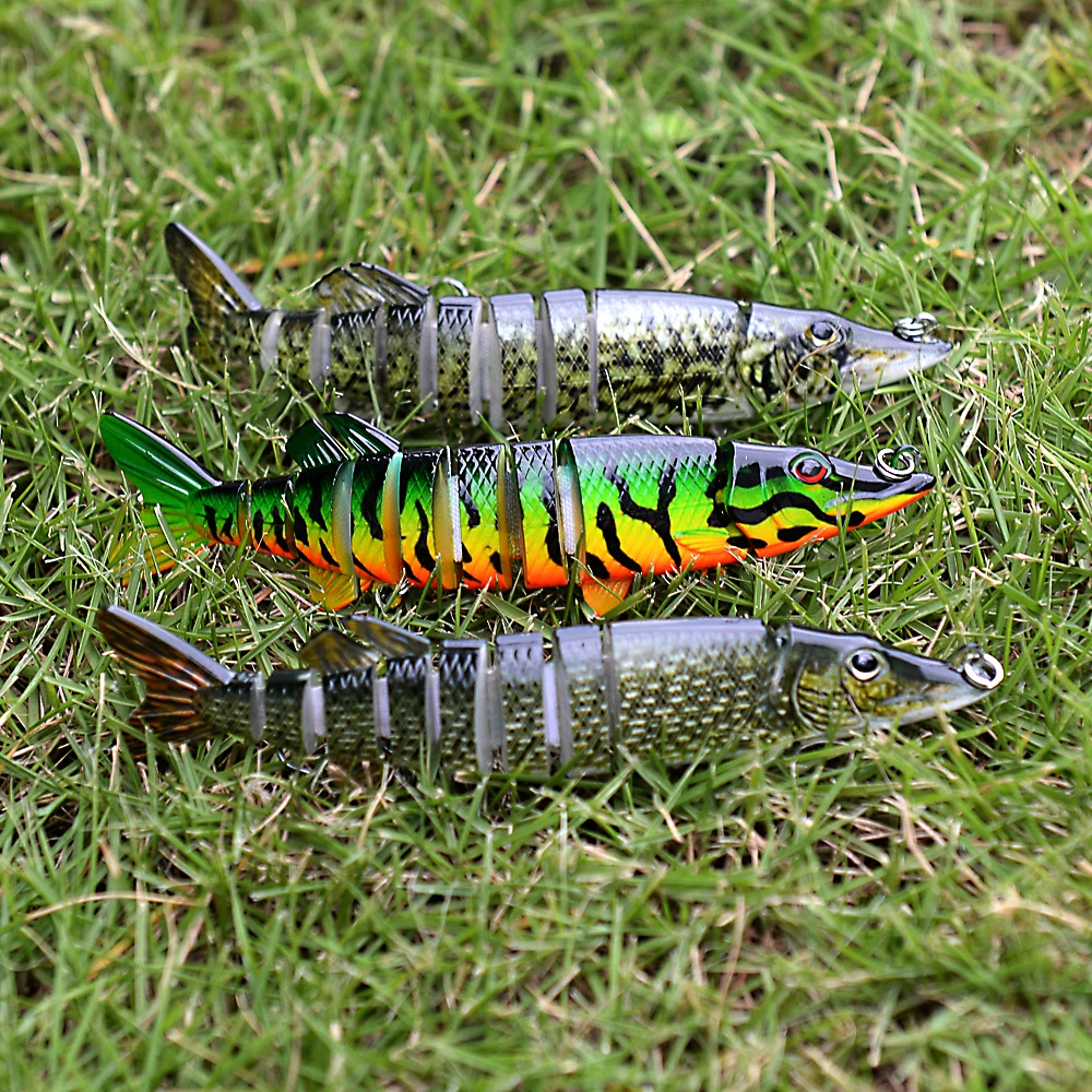 Swimbait multiarticulado en detalle