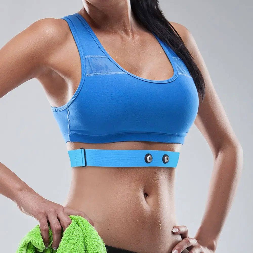 Correa de banda para pulsómetro al correr Garmin y Wahoo con monitor ritmo - imagen 4