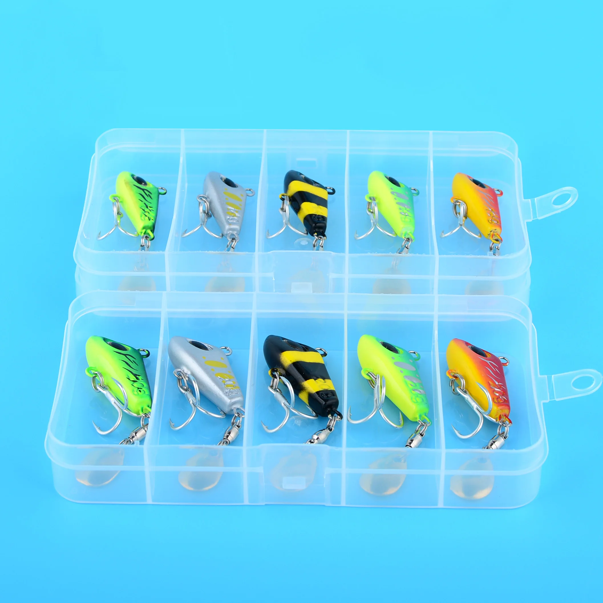 Mini señuelos Vib con cuchara y pin crankbait, hundimiento - imagen 3