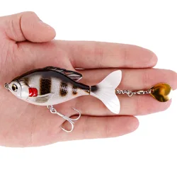 Whopper Popper plopper topwater duro con cola giratoria