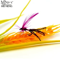 Moscas Ninfa MNFT Pavo Real – Cola larga y barba púrpura para trucha
