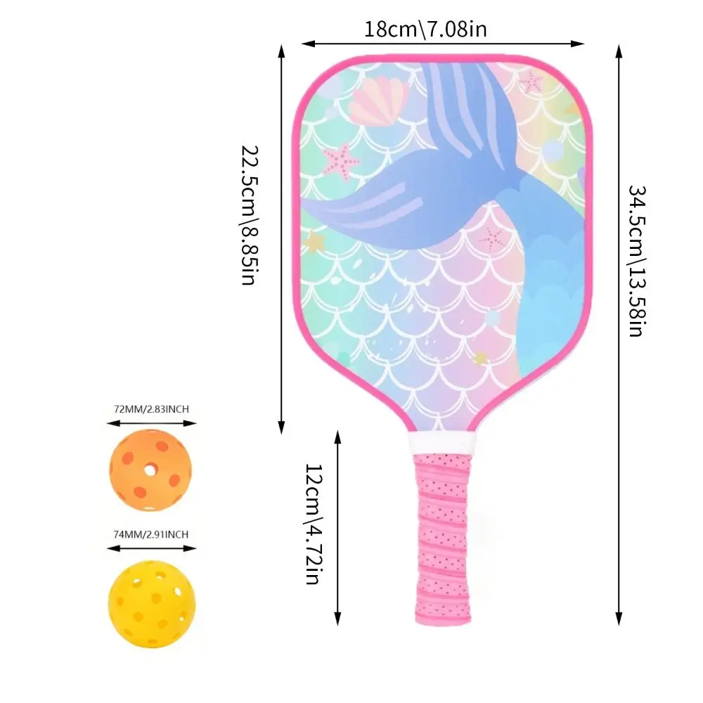 Paleta de Pickleball con Diseño Gato Sirena