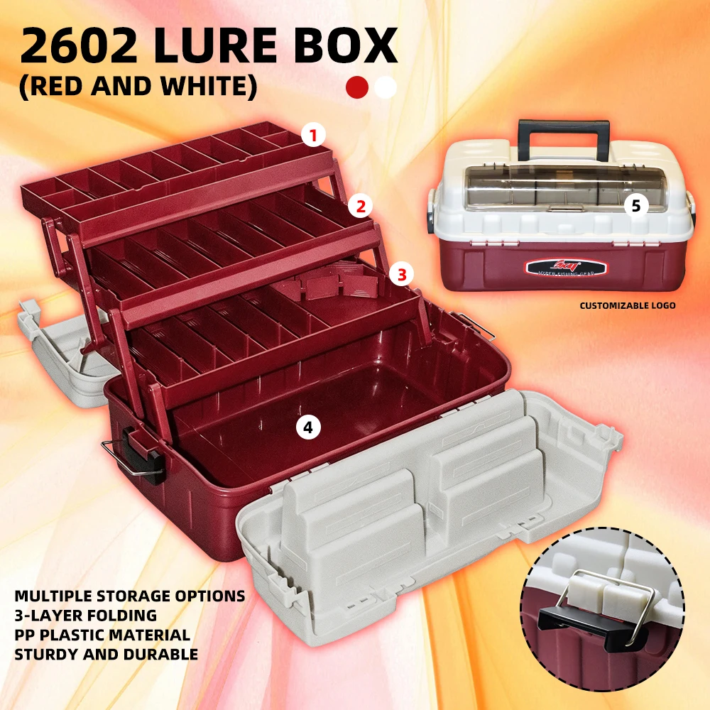 Caja de almacenamiento para aparejos ZYZHE, multicapa