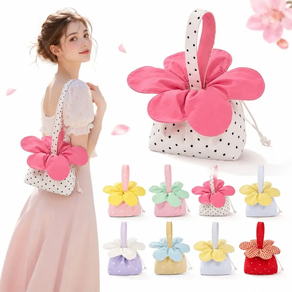 Bolso tulipán lunares y flores – mini bandolera ligera versátil - imagen 3
