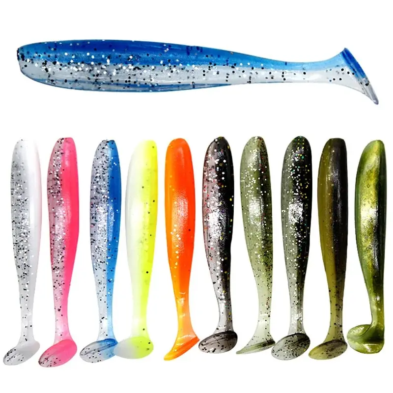 Swimbait de vinilo con cola de paleta para agua salada - imagen 2