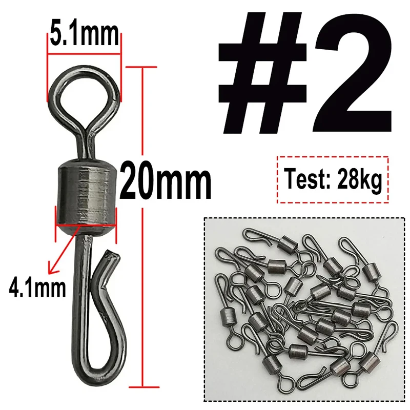 Conector giratorio de rodamiento Q para aparejos de carpa - imagen 5