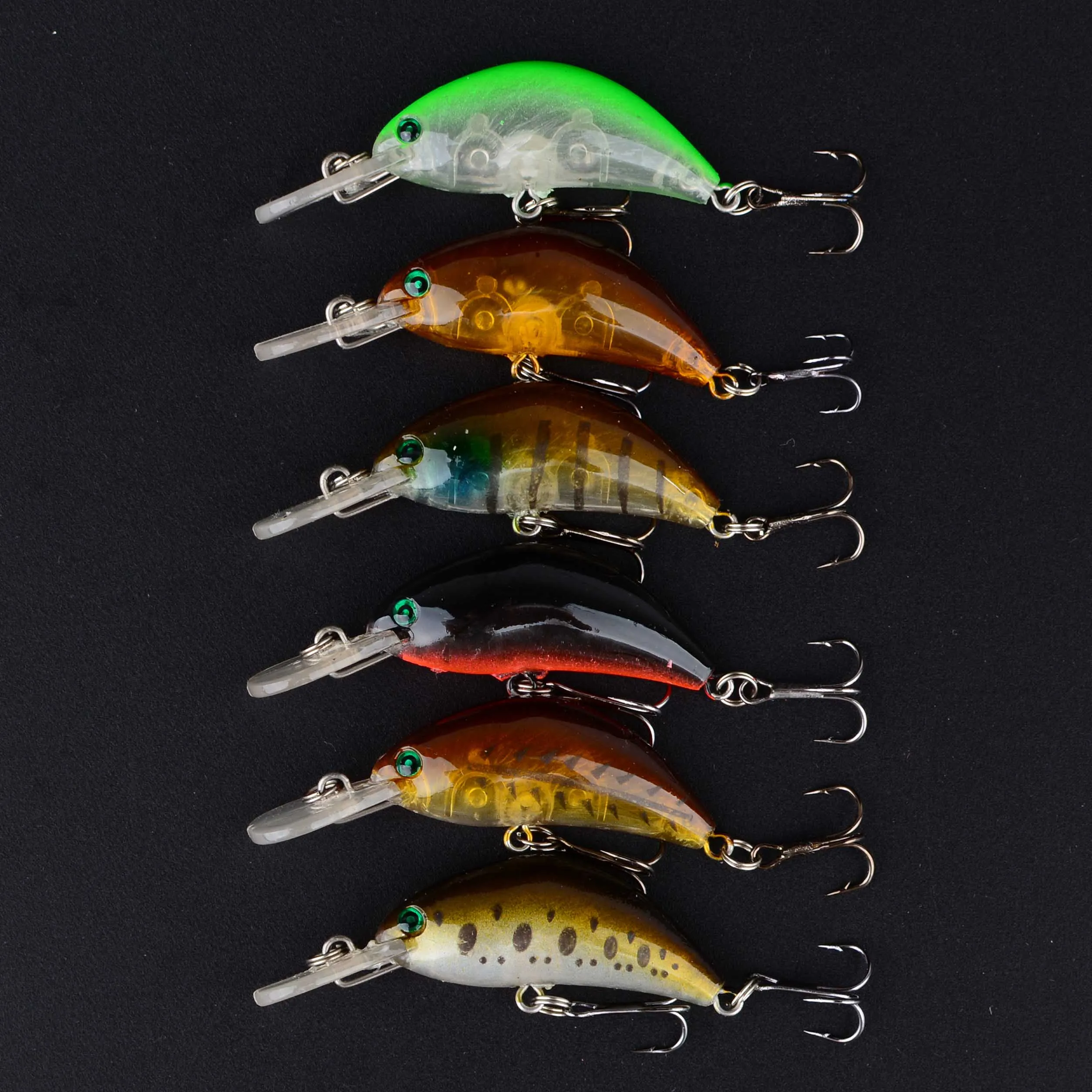 Crankbait minnow hundimiento lento para lubina y lucio - imagen 4