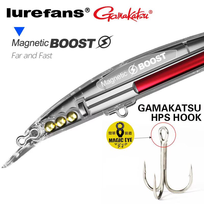 Crankbait Lurefans magnético 90mm para Lucio – Señuelo de pesca - imagen 3