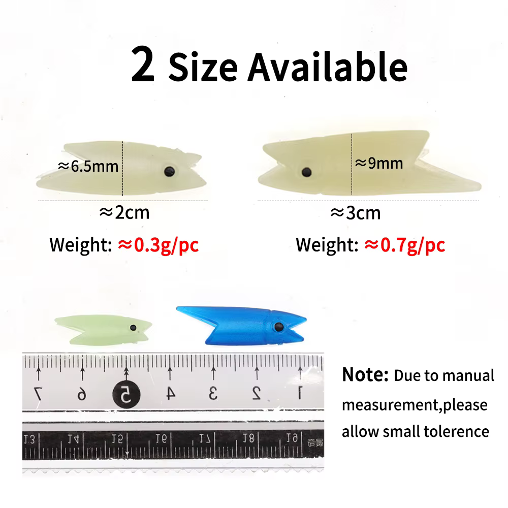 Elllv Cabezas de Pez Luminosas – Señuelo Sabiki para Pesca - imagen 2
