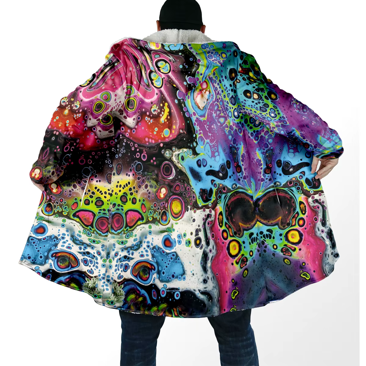 Trippy Chaqueta de pesca forro polar invierno – Capucha lana gruesa - imagen 3