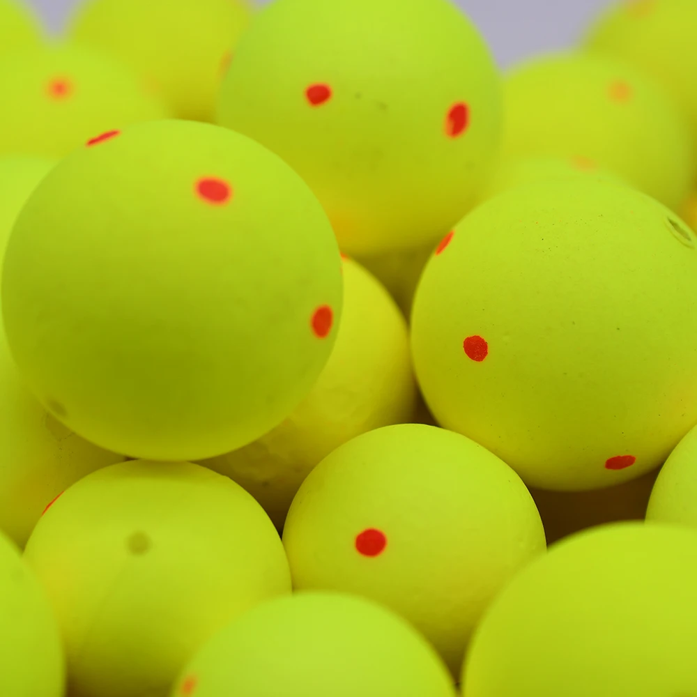 Flotadores EPS ultraligeros – Color amarillo para pesca - imagen 4