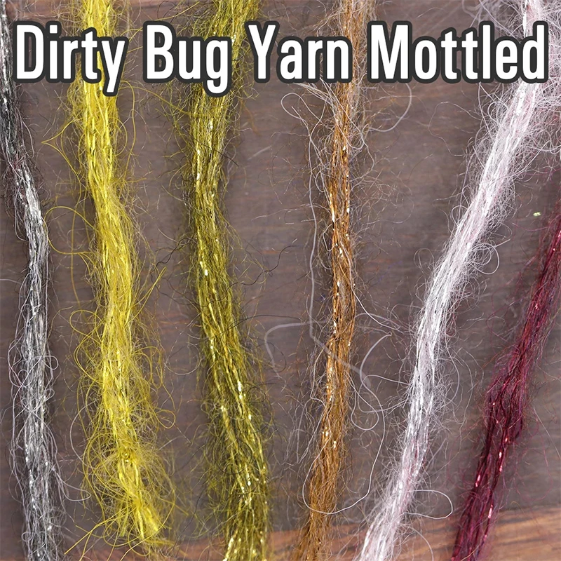 Material de atado ninfa caddis con pelo moteado - imagen 5