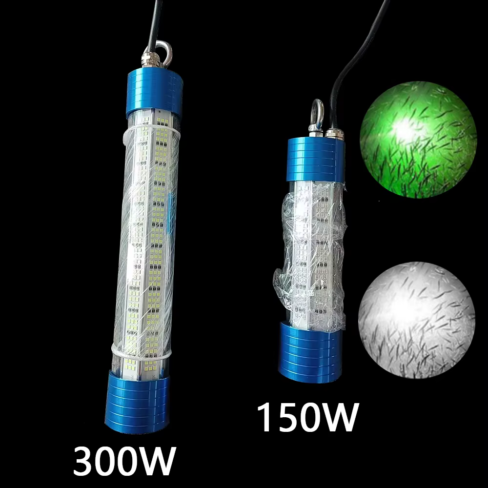 Luz de Pesca Submarina LED 150-300W – Lámpara Nocturna Estanca en Aluminio - imagen 2