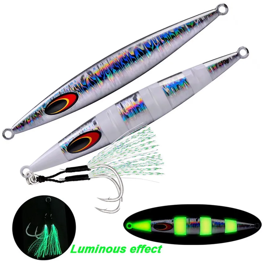 Jigging Luminoso de Metal Tipo Sardina para Pesca en Aguas Profundas - imagen 3