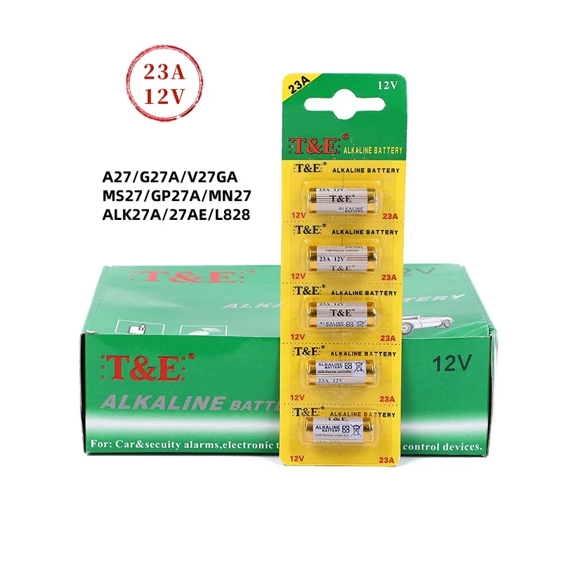 Batería alcalina 23A A23 E23A para mando, llaves y timbre