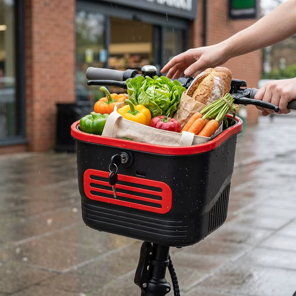 Cesta plegable impermeable para bicicleta con base antideslizante - imagen 2