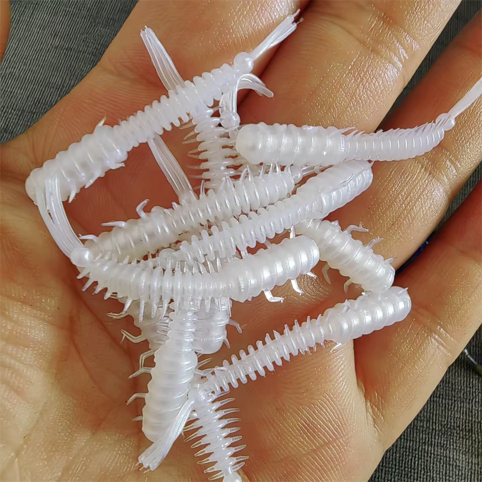 MUKUN Señuelo de goma 45mm – Cebo silicona para lubina - imagen 2