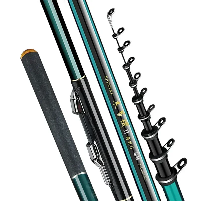 Caña telescópica de carbono ultraligera para surfcasting y spinning - imagen 3