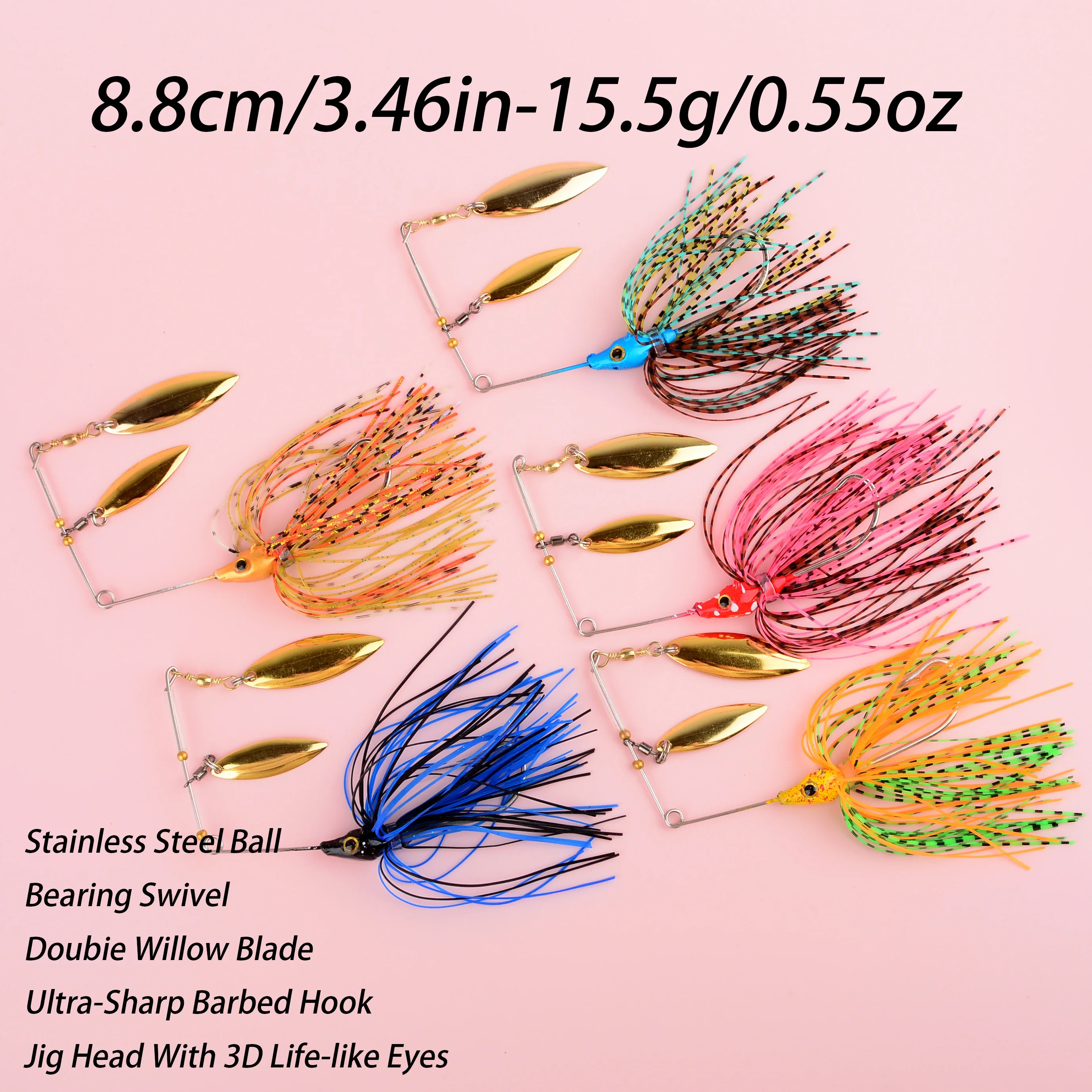 Spinnerbait para pesca de lucio