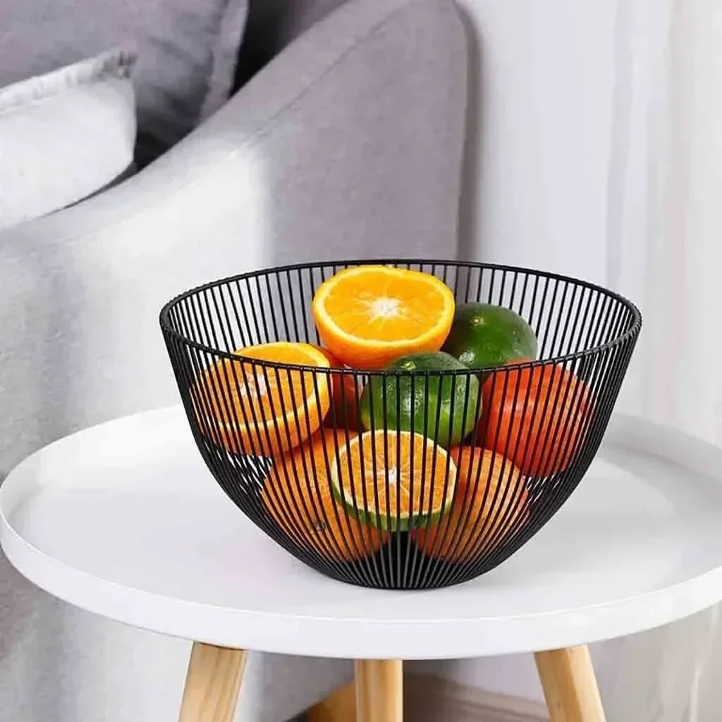 Frutero de hierro para cocina resistente – bandeja de almacenamiento - imagen 3